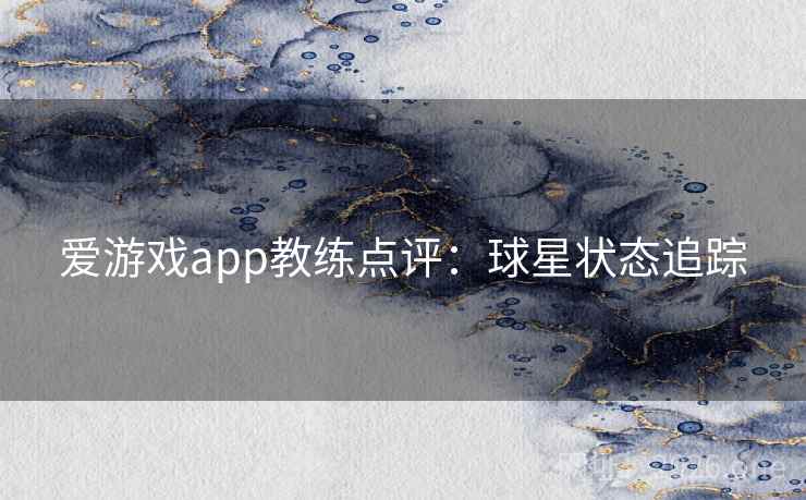 爱游戏app教练点评：球星状态追踪