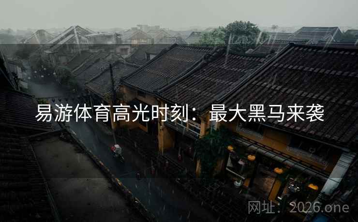 易游体育高光时刻：最大黑马来袭