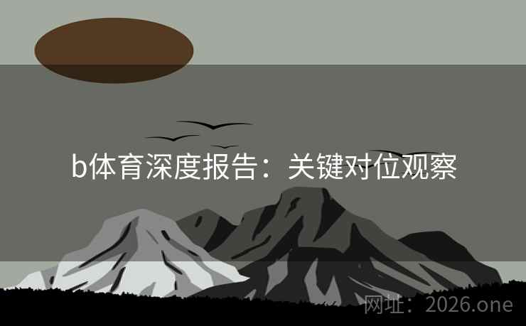 b体育深度报告：关键对位观察