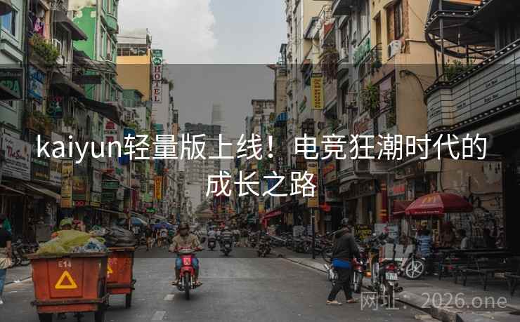 kaiyun轻量版上线！电竞狂潮时代的成长之路