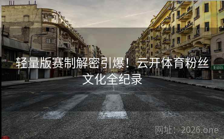 轻量版赛制解密引爆！云开体育粉丝文化全纪录